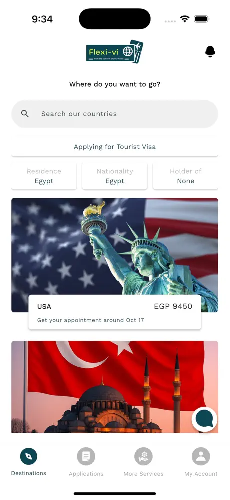 Flexi-Vi App Screen 1